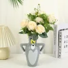 FLCLCPMG0028-01 Cartoon Tom and Jerry Deformed Tom Resin Vase Home Decor