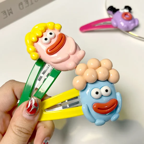 Creative Funny Ugly Doll Hair Clips Cute Quirky Hair Accessories