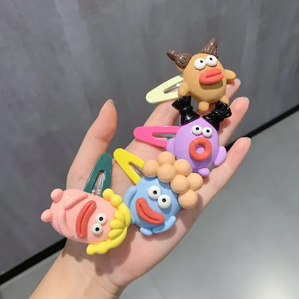 Creative Funny Ugly Doll Hair Clips Cute Quirky Hair Accessories