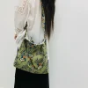 FLCBTSBP0037-0038-02 Vintage Floral Corduroy Tote Bag Fashion Large Shoulder Bag