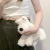 FLCBTSBP0036-02 Realistic Plush West Highland Terrier Shoulder Bag Crossbody Bag