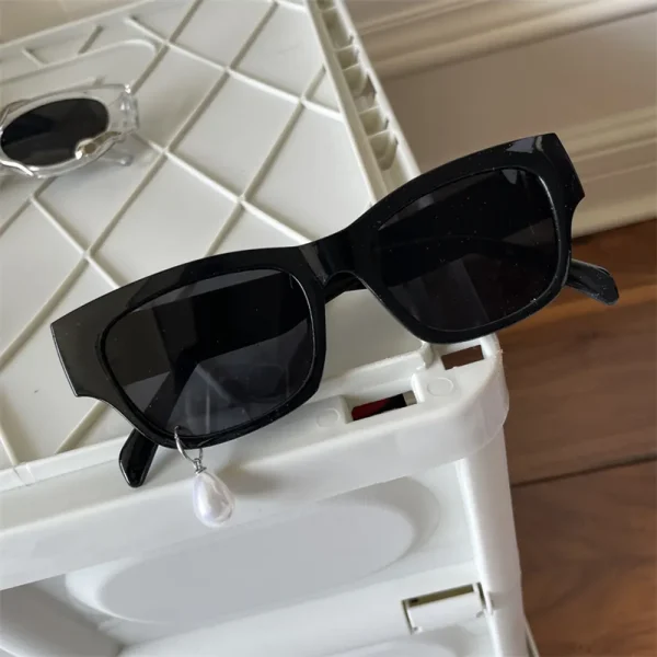 FLCLGS000006 Pearl Earrings Sunglasses High-End Trendy Unique Sun Glasses