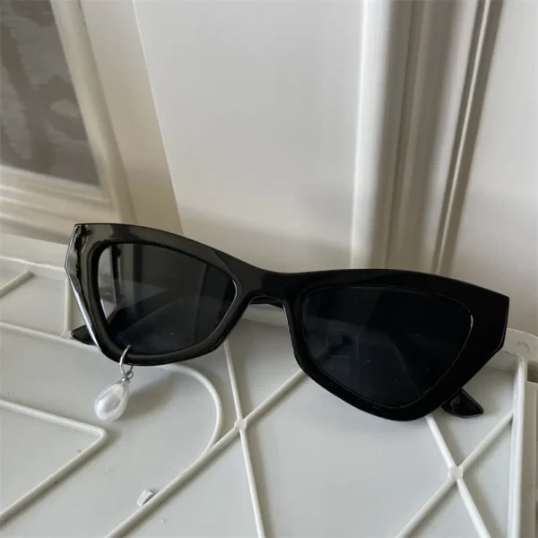 FLCLGS000013 Pearl Earrings Sunglasses High-End Trendy Unique Sun Glasses