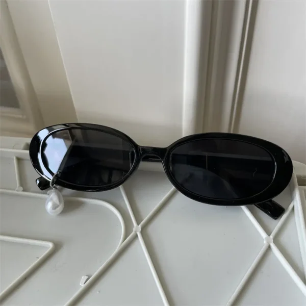 FLCLGS000015 Pearl Earrings Sunglasses High-End Trendy Unique Sun Glasses