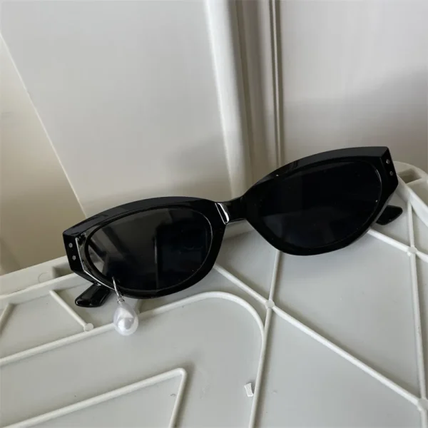 FLCLGS000017 Pearl Earrings Sunglasses High-End Trendy Unique Sun Glasses