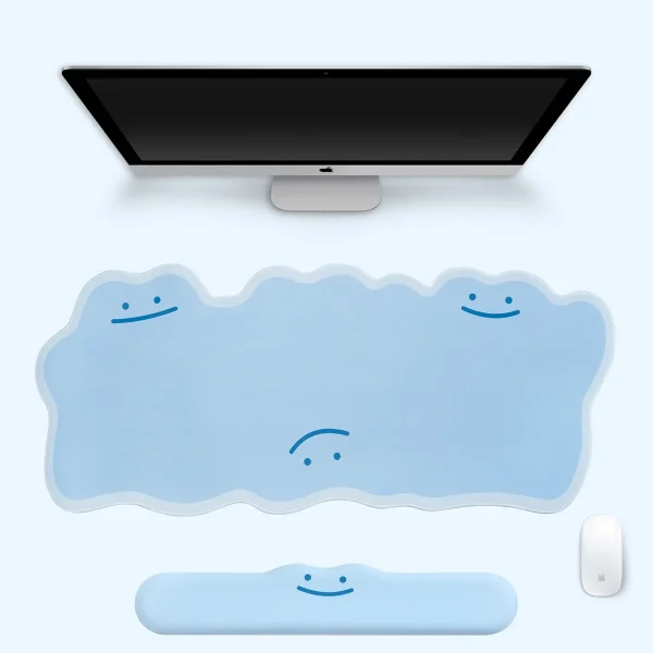 Ditto Extra-Large Mouse Pad Creative Desk Mat Accessory Blue