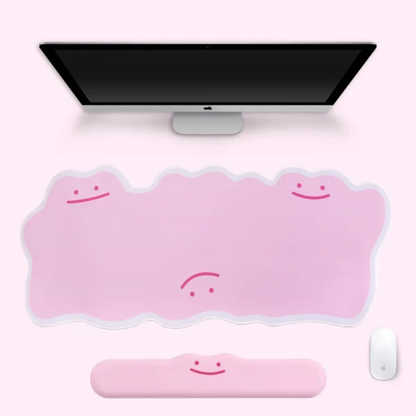 Ditto Extra-Large Mouse Pad Creative Desk Mat Accessory pink