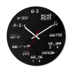 Creative Math Formula Wall Clock Living Room Decorative Clock