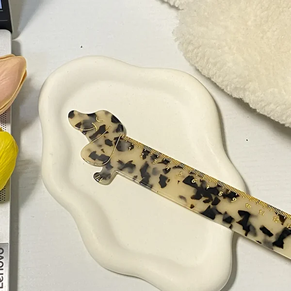 Cute and Fun Dachshund-Shaped Ruler Creative Stationery Tool