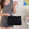 Quirky Binder Clip Shaped Tote Bag Large Capacity Crossbody Black