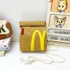 McDonald's Paper Bag Large Capacity Backpack Shoulder Bag