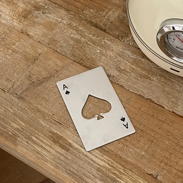 Creative Ace of Spades Playing Card Bottle Opener
