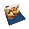 FLCDOM000038-0039-01 Creative 3D 2025 Desk Calendar Harry Potter Castle Sculpture Gift
