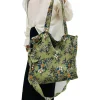 FLCBTSBP0037 Vintage Floral Corduroy Tote Bag Fashion Large Shoulder Bag