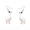 FLCARE000041 Exaggerated Funny Goose Shaped Earrings